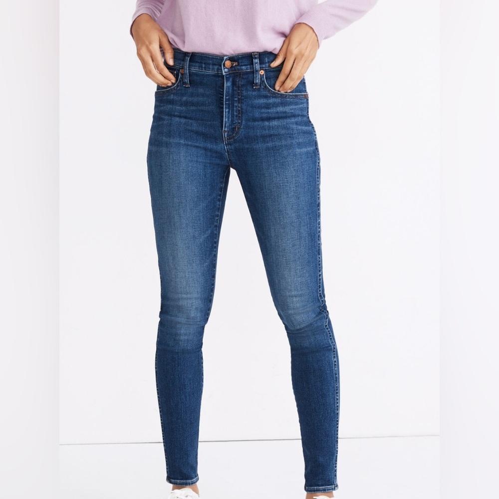 Madewell 10" High-Rise Skinny Jeans in Bradshaw Wash Sz 24